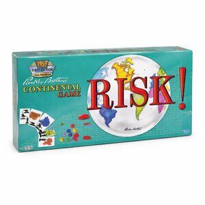 Risk Board Game 1959 Classic Reproduction Sealed Wooden Pieces Hasbro